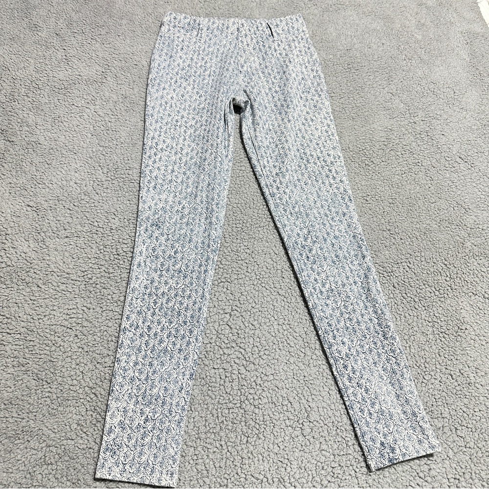 👉 Faded Glory Blue Pattern Skinny Pants – XS Women’s Casual Stretch Adult USA